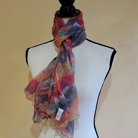 jaeger silk scarf  Vintage - Picture 2 of 7